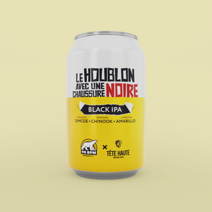 Le houblon avec une chaussure noire - Black IPA (Collab Tête Haute)